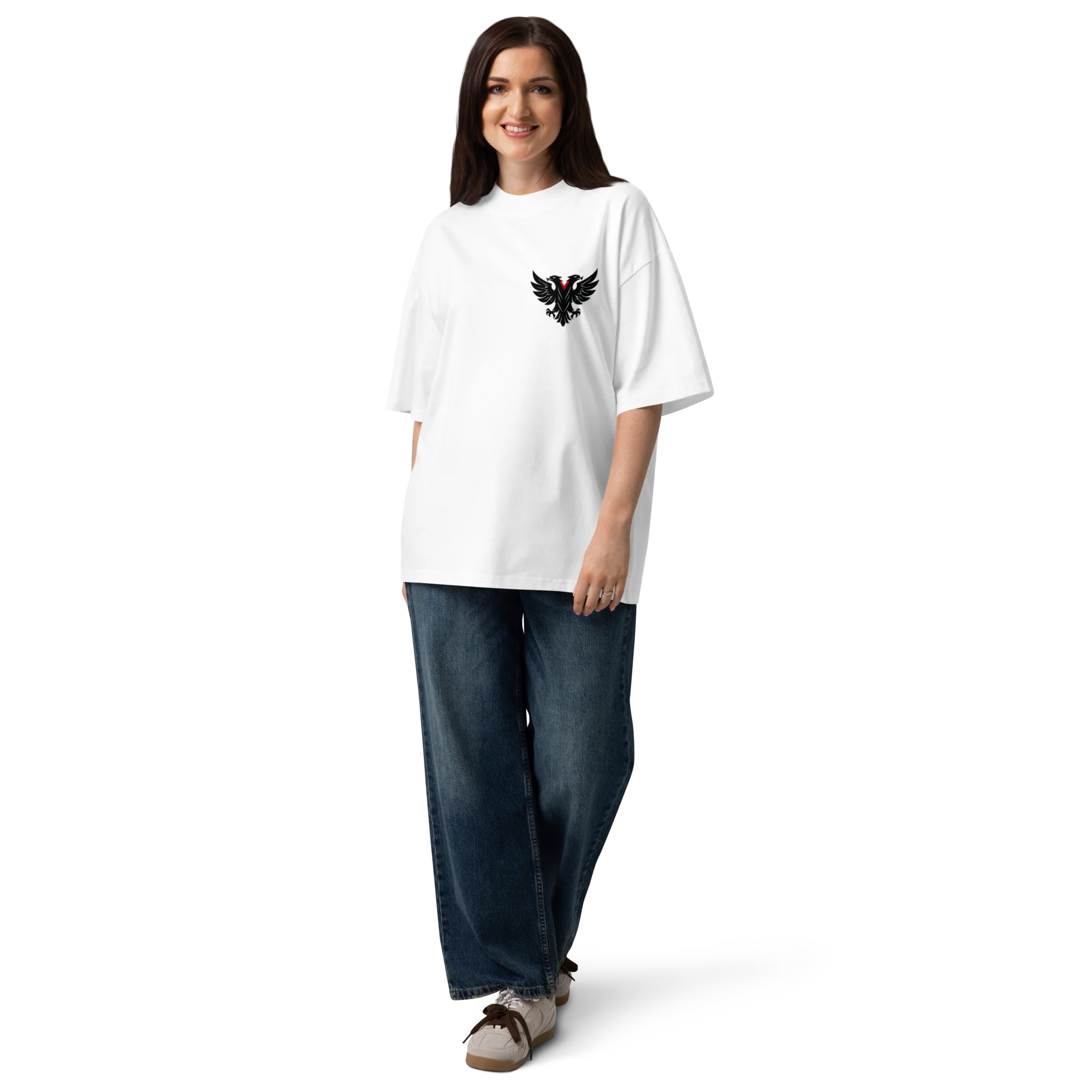 BESA Bluzë unisex organike oversize me qafë të lartë